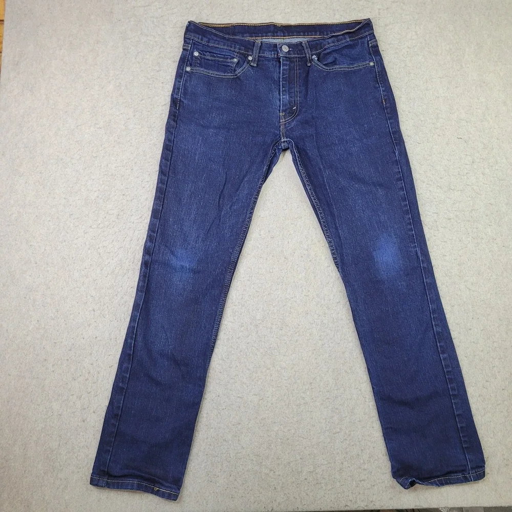 Levi Strauss Red Tab Mens 34x32 511 Slim-Fit Jeans Denim Dark Wash